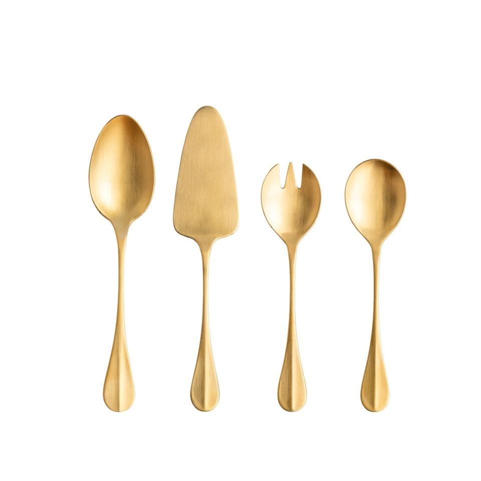 Nau Hostess Serving Set (4 pcs), Gold