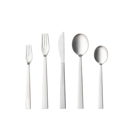 Flatware 5 pieces, Brushed