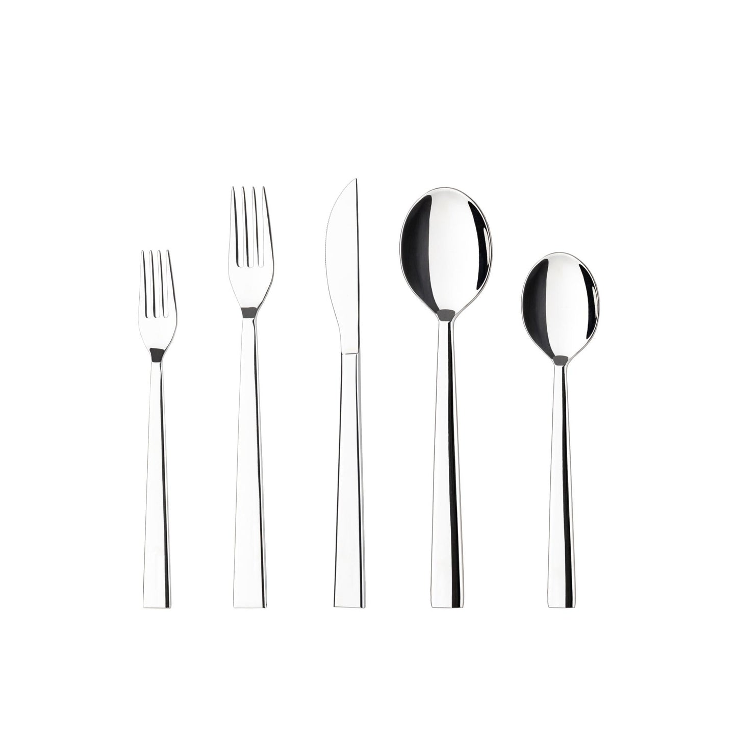 Flatware 5 pieces, Polished