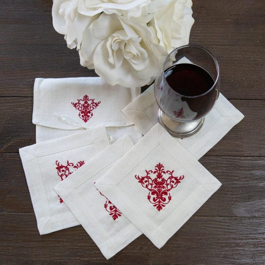 Victorian Cream Cocktail Napkin Set