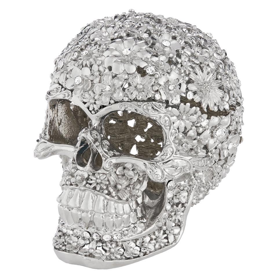 Everleigh Skull Box - Silver