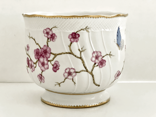 Round Cachepot - Cherry Blossoms