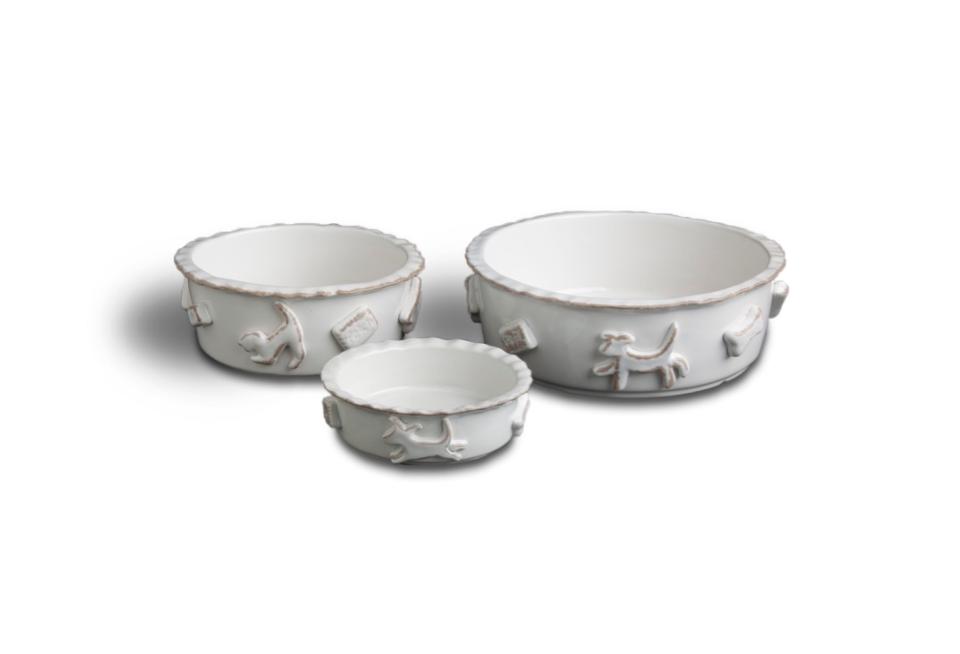 Food/Water Bowl - French White