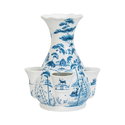 11.5" Tulipiere Vase- Delft Blue