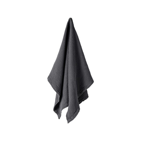 Micro Waffle Osteria 100% Cotton, Black