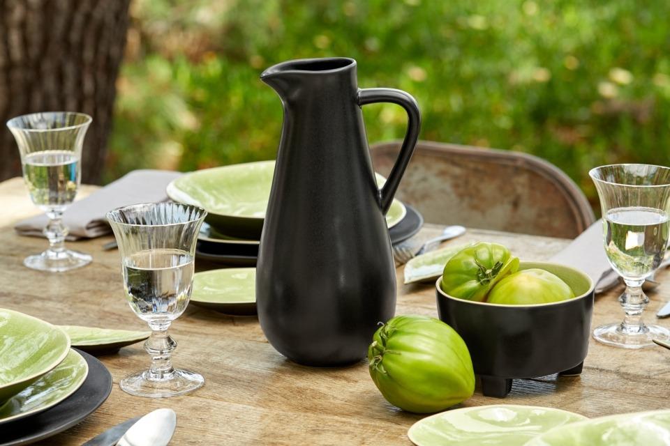 Footed Soup/Cereal Bowl 6", Vert frais