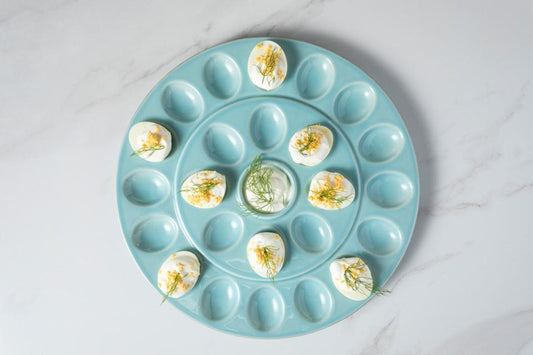 Egg Platter 13", Robin's egg blue