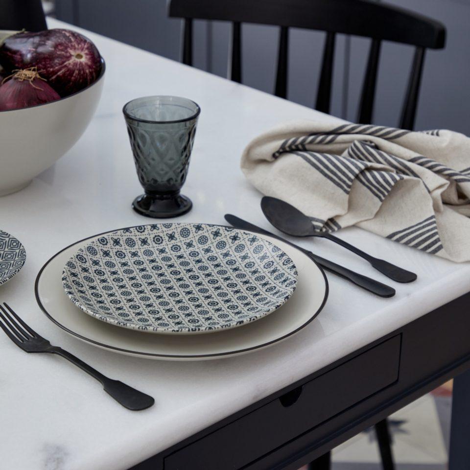 Charger Plate/Platter 14", Natural-Black