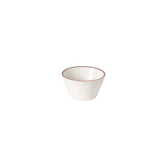 Round Ramekin, White-red