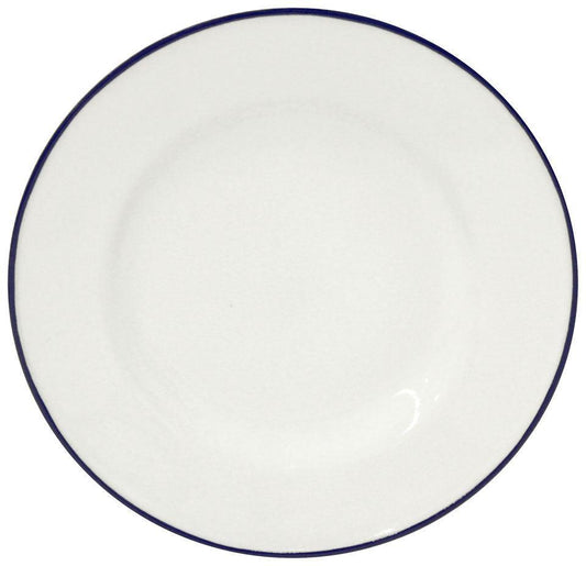 Bread Plate 6", White-blue