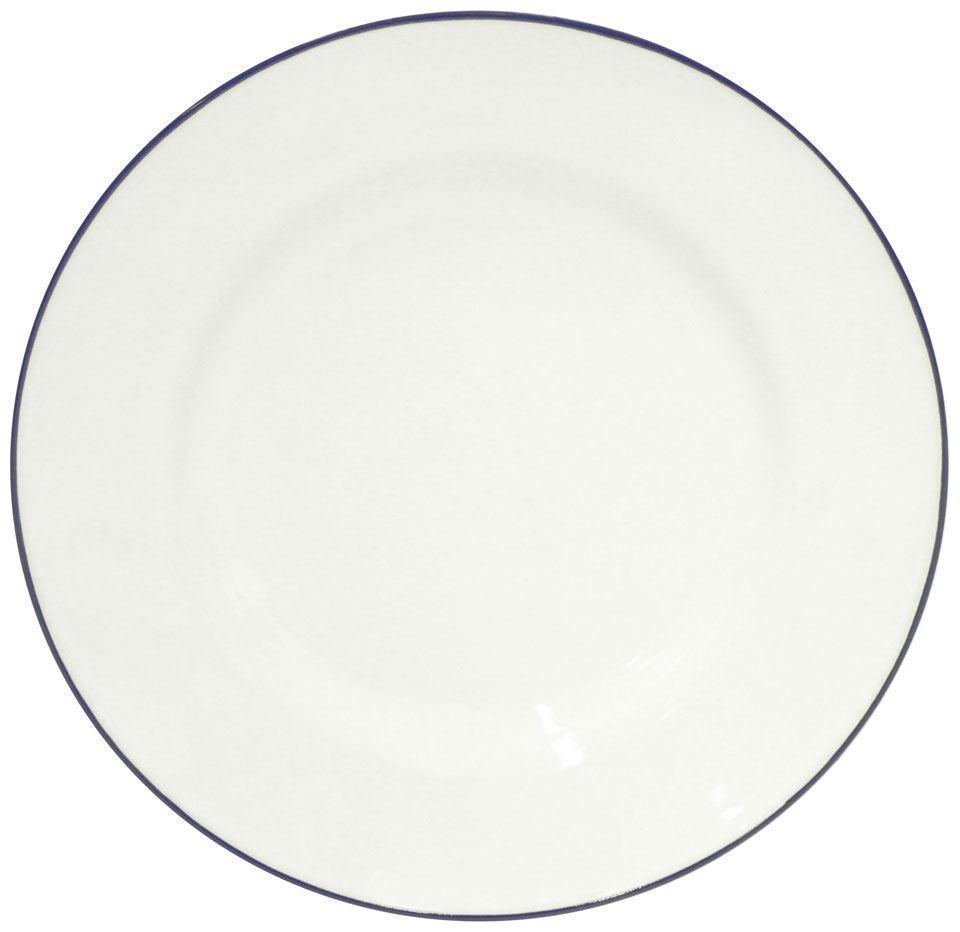 Salad/Dessert Plate 9", White-blue