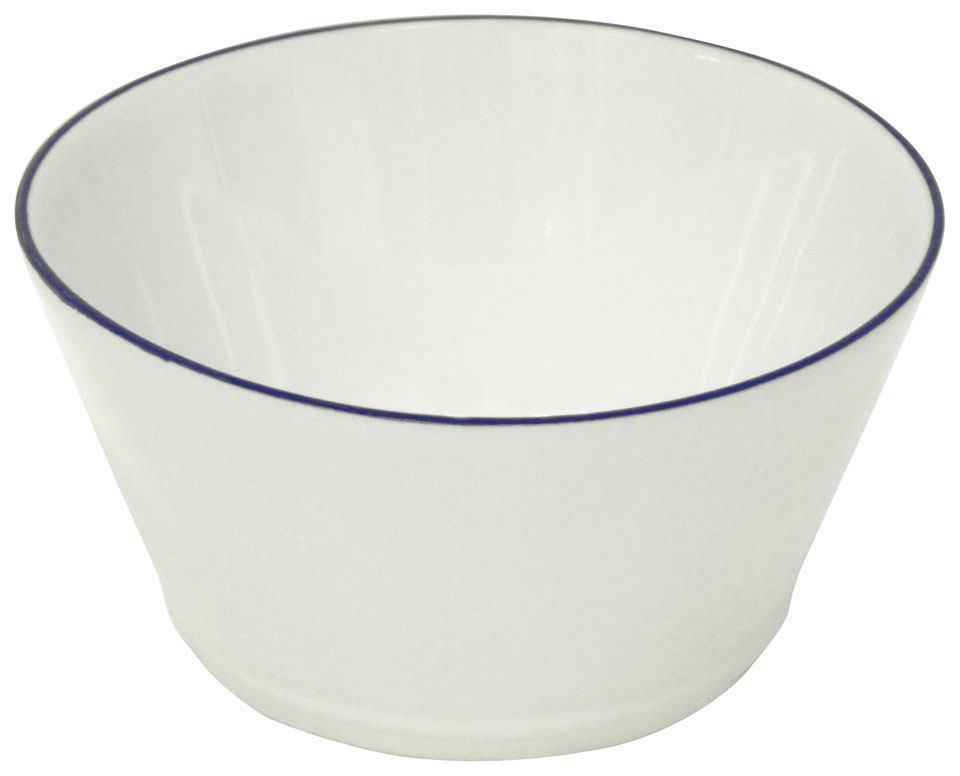 Soup/Cereal Bowl 6", White-blue
