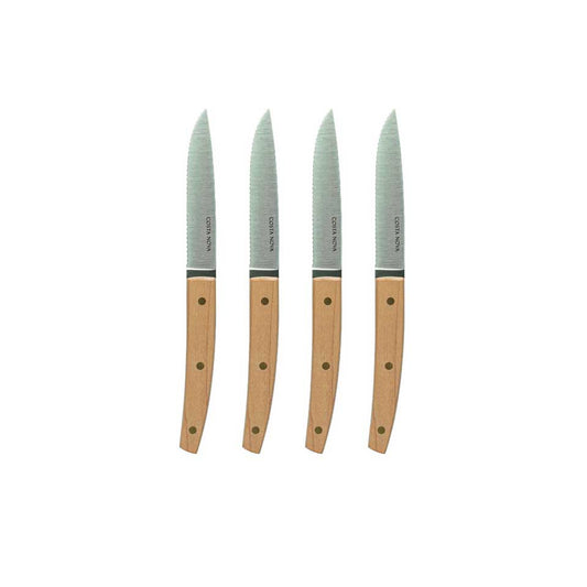 Set 4 steak knives, Polished