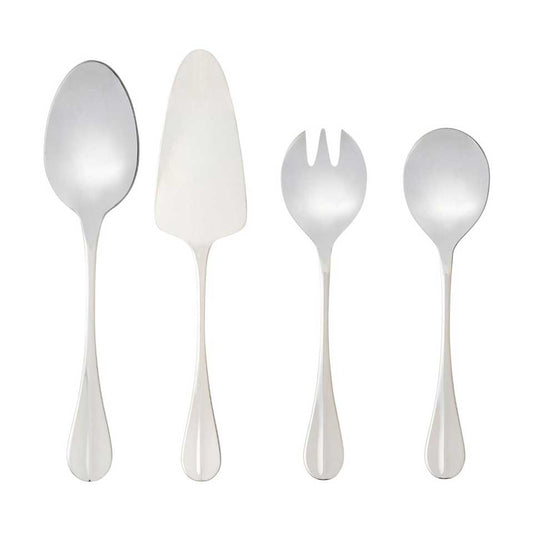 Hostess serving set (4p.), Polished