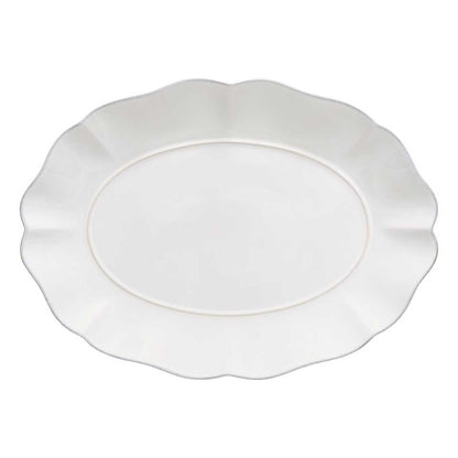 Oval platter, White