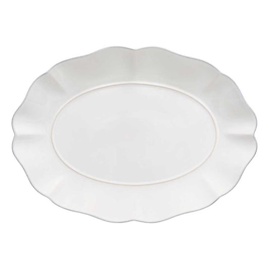 Oval platter, White