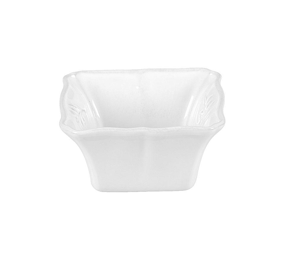 Square Ramekin 4", White