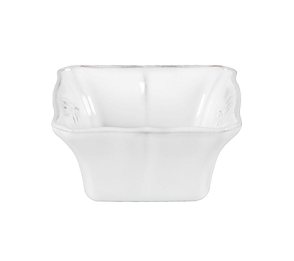 Square Bowl 5", White