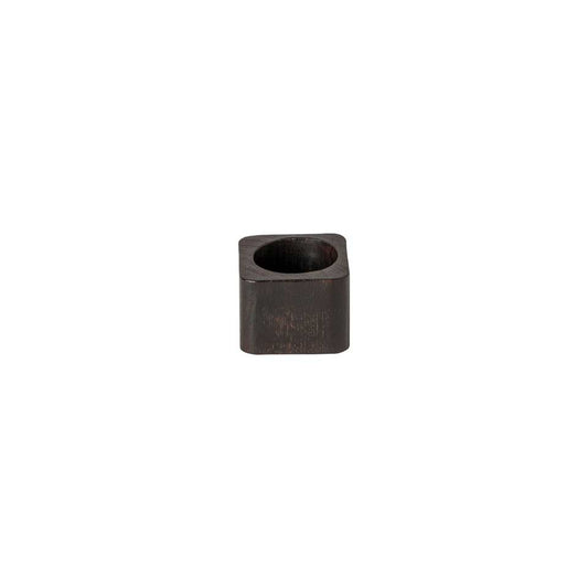 Set 4 Napkin rings square, Dark wood