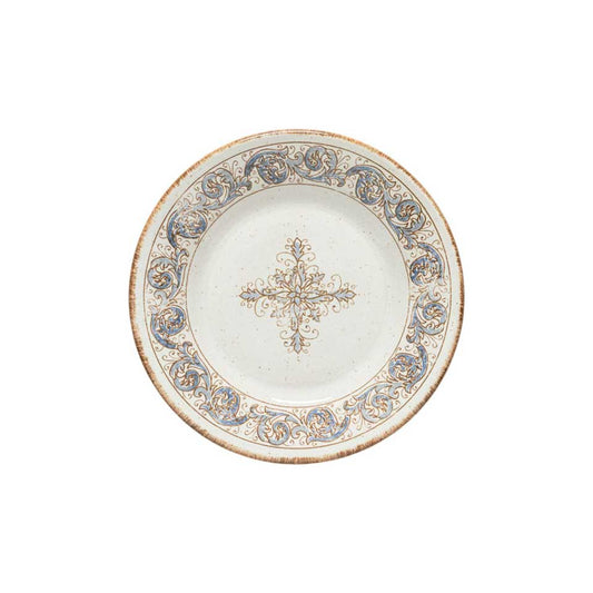 Salad plate, White-Blue