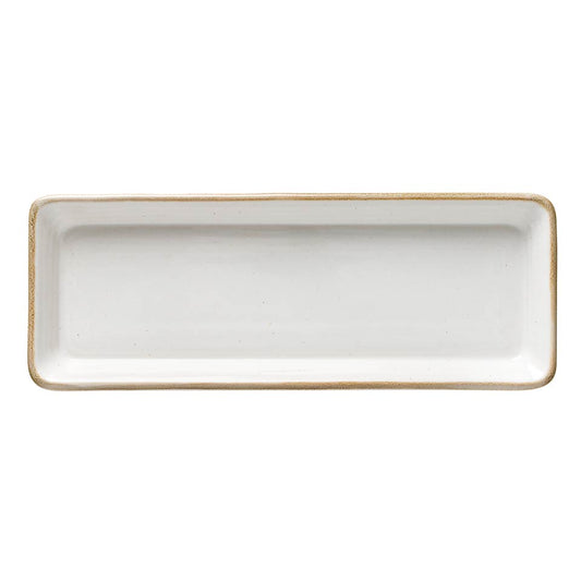 Rect. Tray 15", White