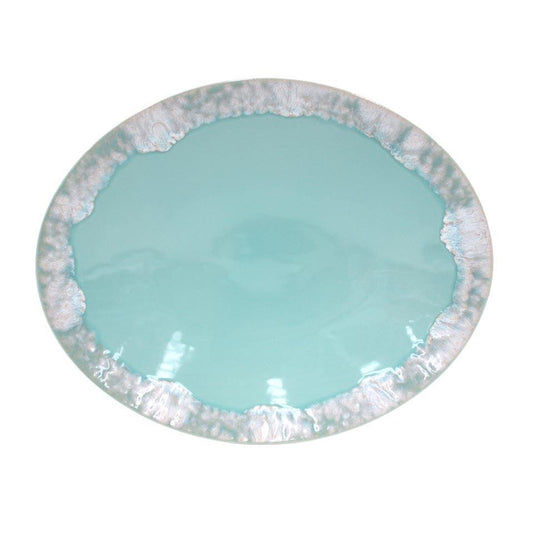 Oval Platter 16", Aqua