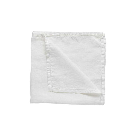 Napkin 100% LI ajour, Chalk white