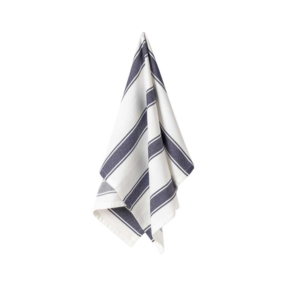 Kitchen Towel Stripes, Blueberry
