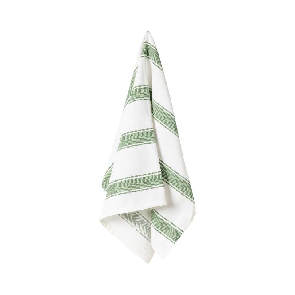 Kitchen Towel Stripes, Chive