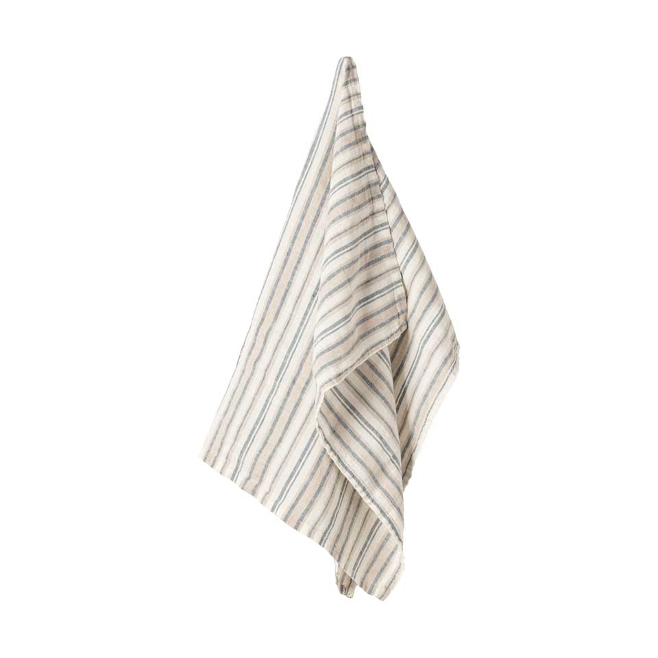 Kitchen Towel, Cream-blue
