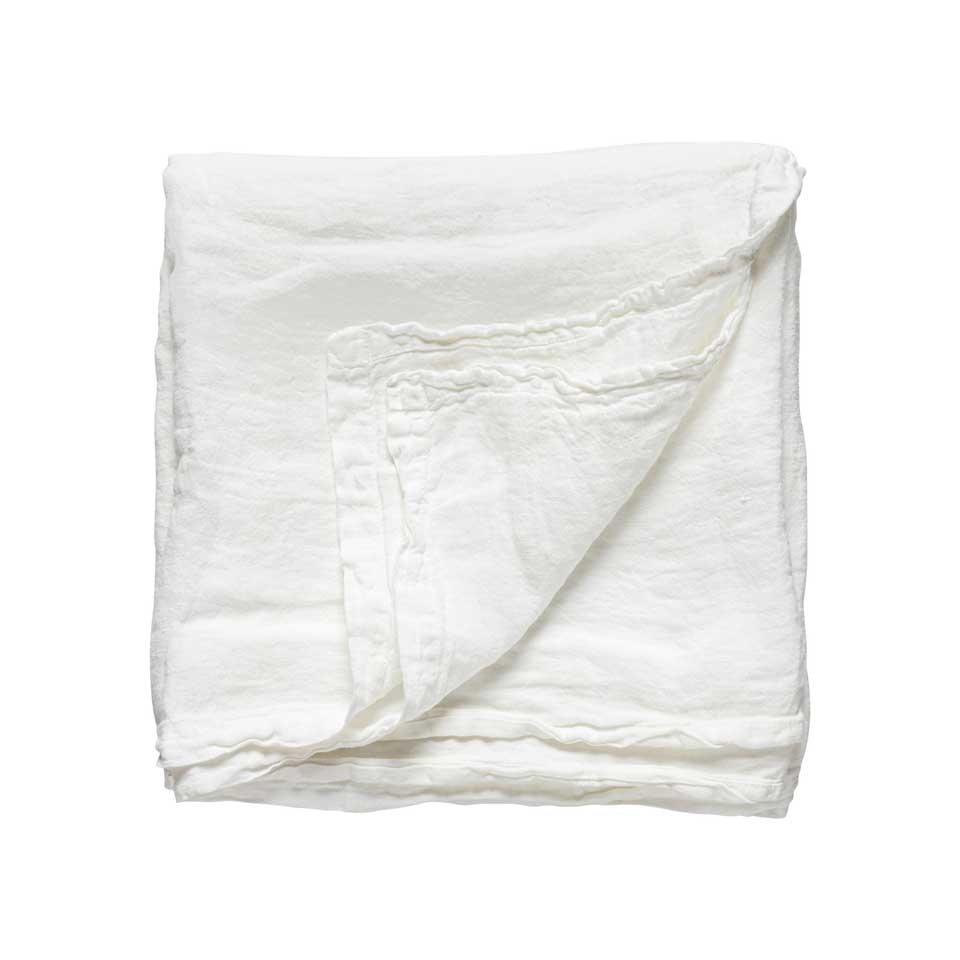 Table Cloth 100% LI, Chalk white