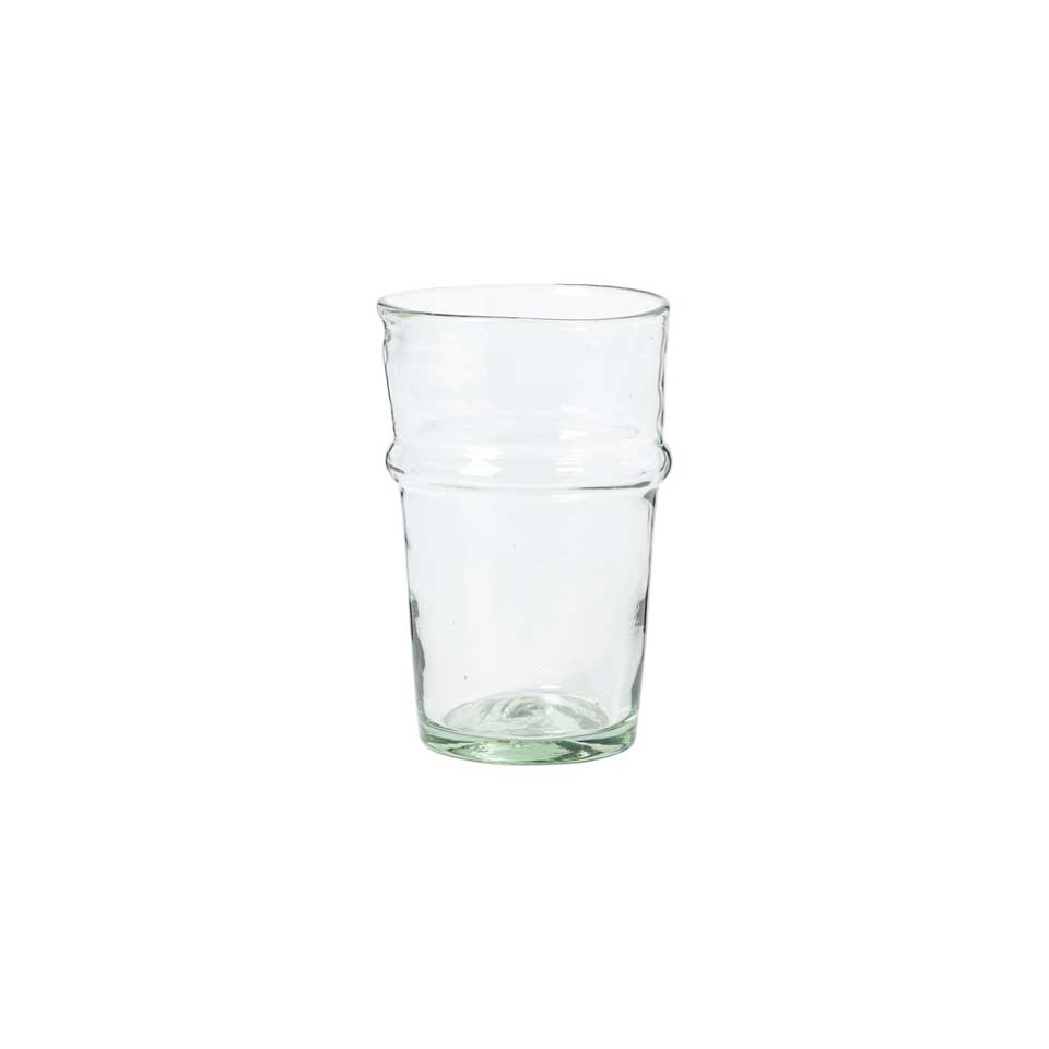 Recycled tall glass tumbler, Green