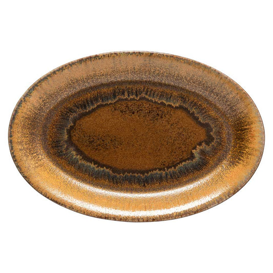 Oval Platter, Mocha-latte