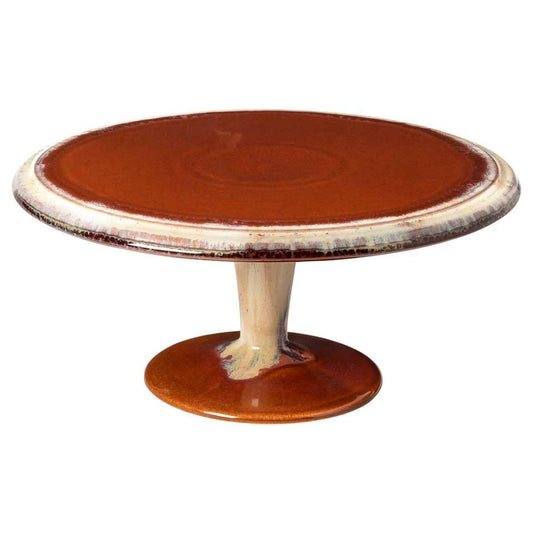 Footed Plate, Caramel-Latte