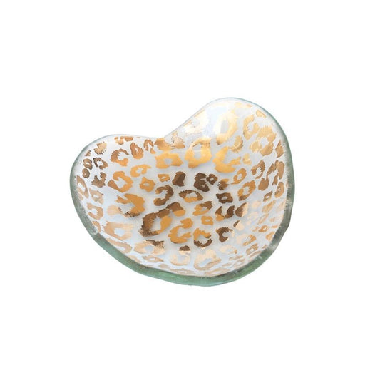 5" Cheetah heart bowl