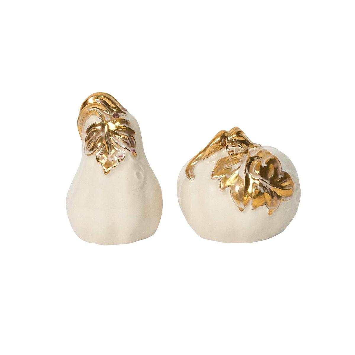 Pumpkin Salt & Pepper Shakers - Gold