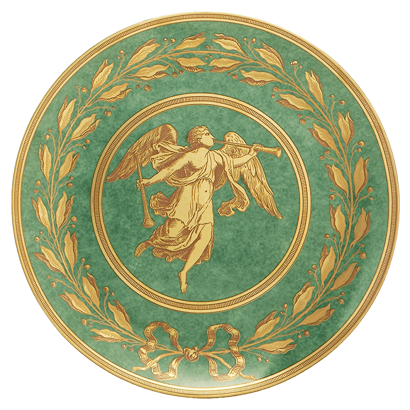 Green Luncheon Plate