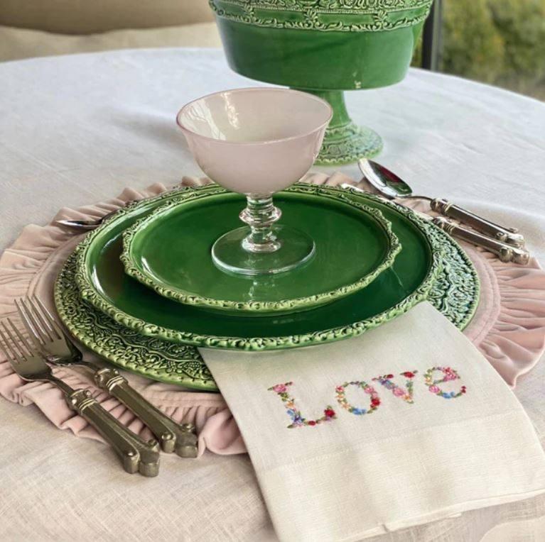 Floral Love Tri-Fold Napkin