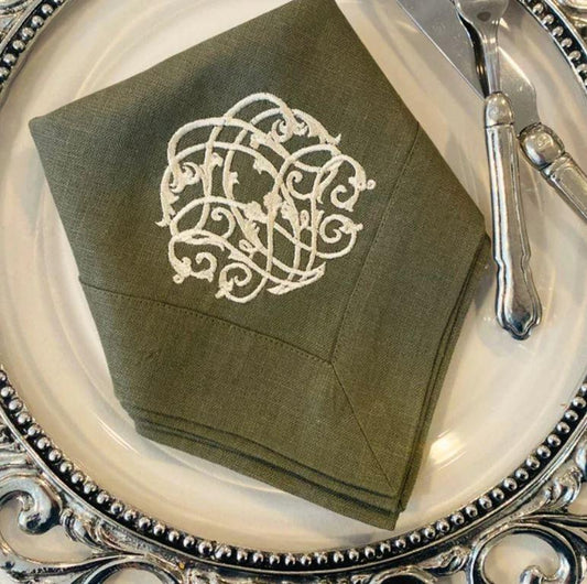 Baroque, Olive (Cream)