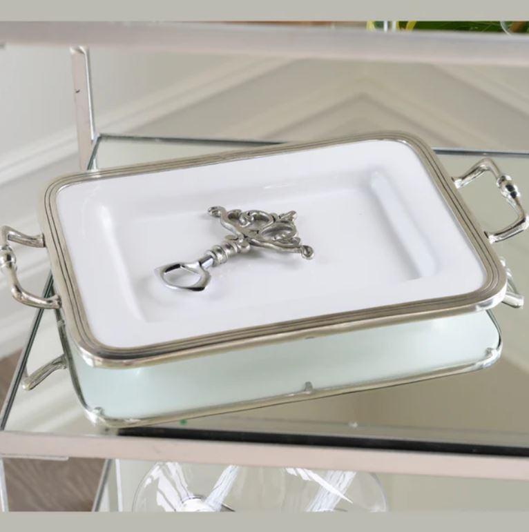 Small Rectangular Tray with Handles
