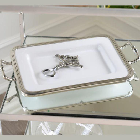 Small Rectangular Tray with Handles