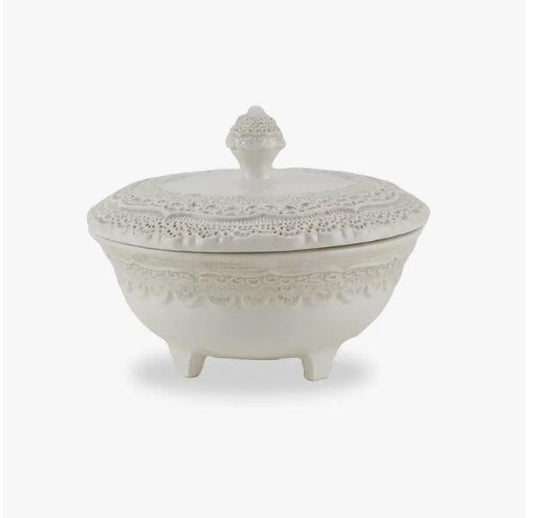 Cream Petite Covered Dish