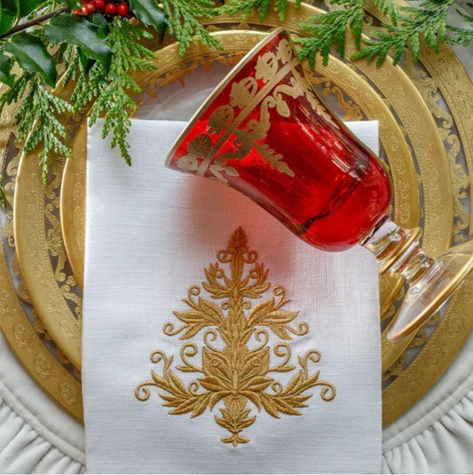 Vetro Gold Red Water/Wine Glass