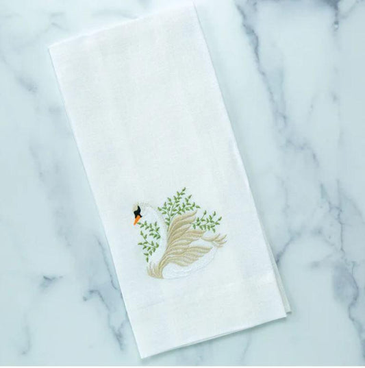 Swan Linen Towel