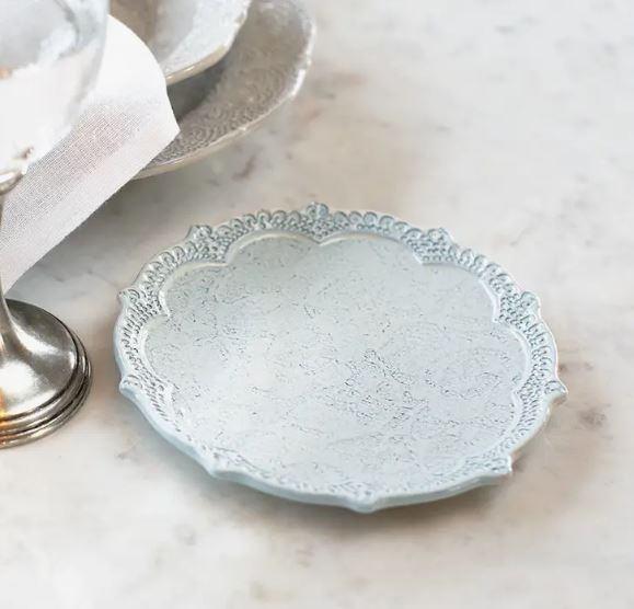 White Canape Plate