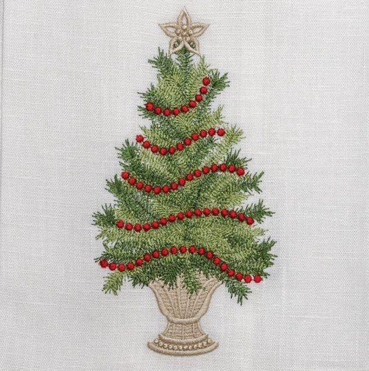 Tree with Trim, White (Green/Red)
