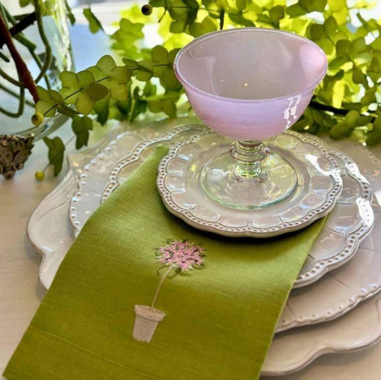 Pink Topiary Tri-Fold, Citron