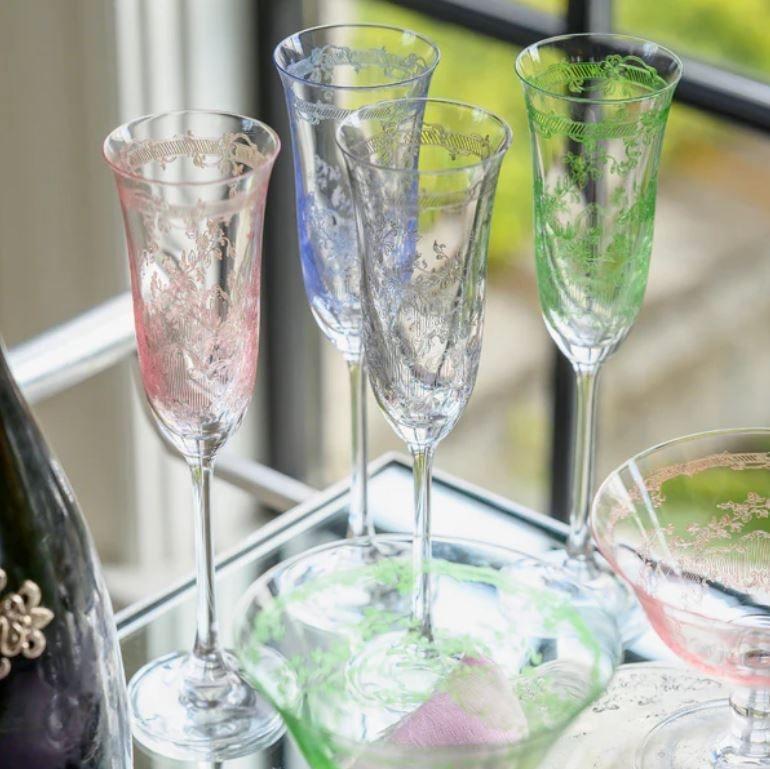 Giardino, Pink Champagne Flute