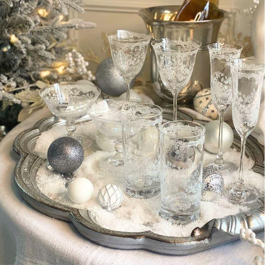 Giardino, White Highball Glass
