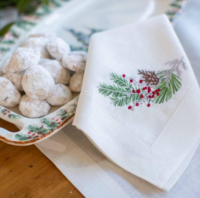 Natale Sprig Napkin 22 x 22